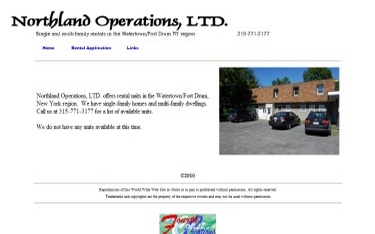 Northland Operations, LTD. ... single- and multi-family rentals in the Watertown/Fort Drum region